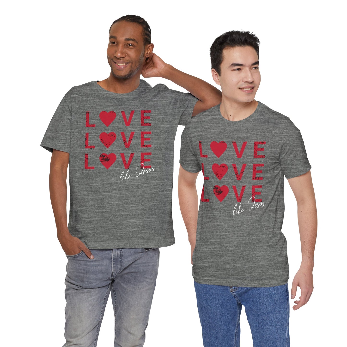 Love Like Jesus T-Shirt, Faith-Based Apparel, Christian Clothing, Inspirational Tee, Gift for Believers