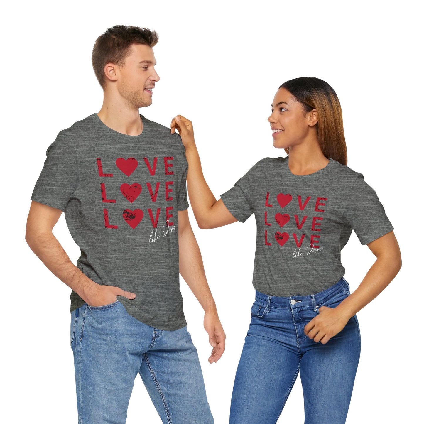 Love Like Jesus T-Shirt, Faith-Based Apparel, Christian Clothing, Inspirational Tee, Gift for Believers