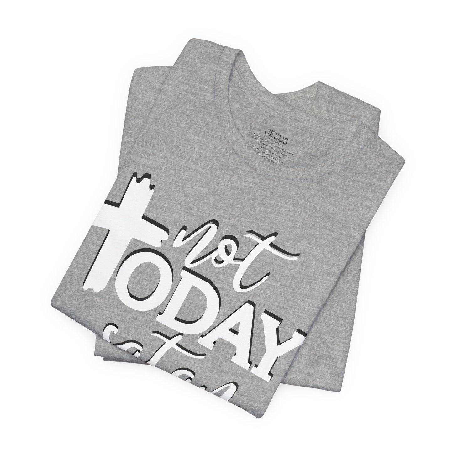 Bold Graphic Tee: Embrace the Sass with, "Not Today Satan" Graphic Tee, Funny T-Shirt, Vintage Tee, Sarcastic Shirt, Statement Tee