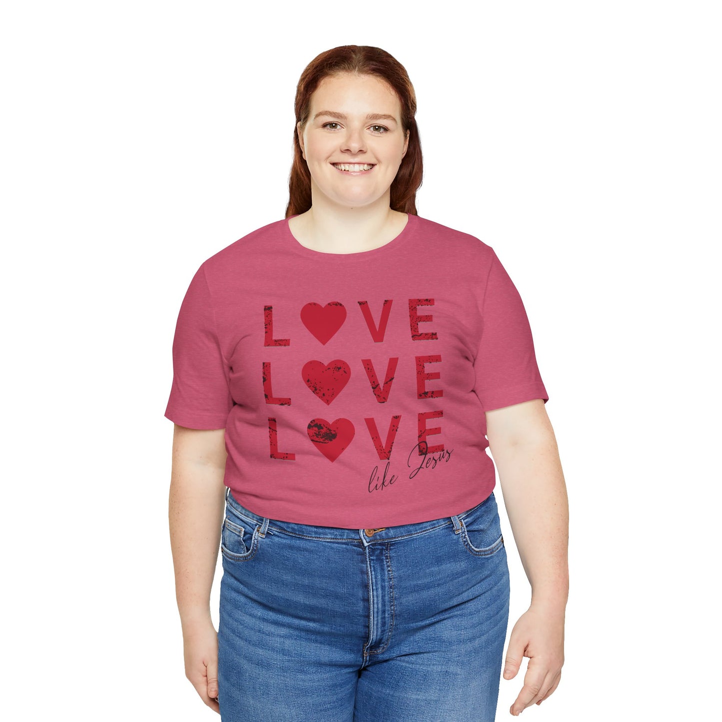 Love Like Jesus T-Shirt, Faith-Based Apparel, Christian Clothing, Inspirational Tee, Gift for Believers