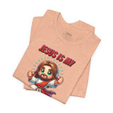 Jesus is my Valentine Great Gift for Him or Her Jersey Short Sleeve Tee, Love Tee, Romantic Shirt, Couples Shirt