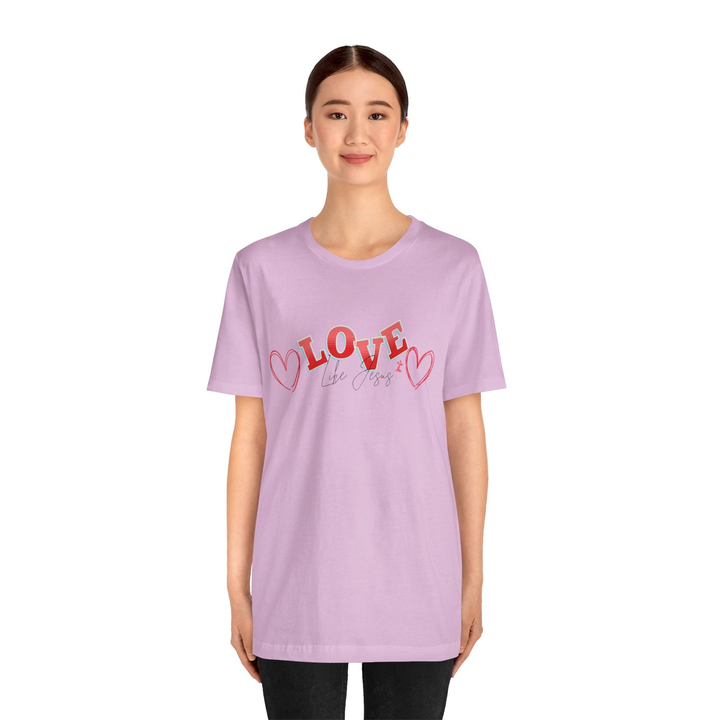 Love Like Jesus T-Shirt, Christian Religious Tee, Inspirational Shirt, Faith Gift, Unisex Jersey, Short Sleeve Top