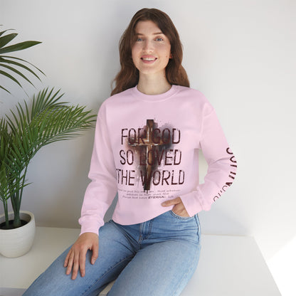 Heavenly Threads - Bible Verse Unisex Sweatshirt, Christian Apparel, Inspirational Jumper, Faith Crewneck, Religious Gift for Him or Her