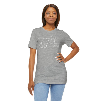 Faith & Positivity: Motivational Unisex Graphic Tee - We Believe, Positive Message Shirt, Faith T-Shirt, Inspirational