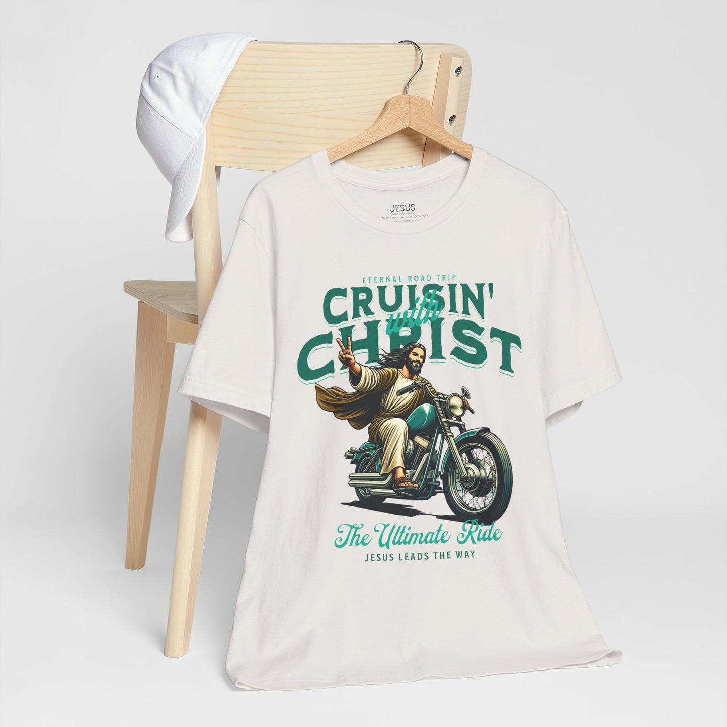 Christian Unisex Tee - Cruisin' with Christ Design