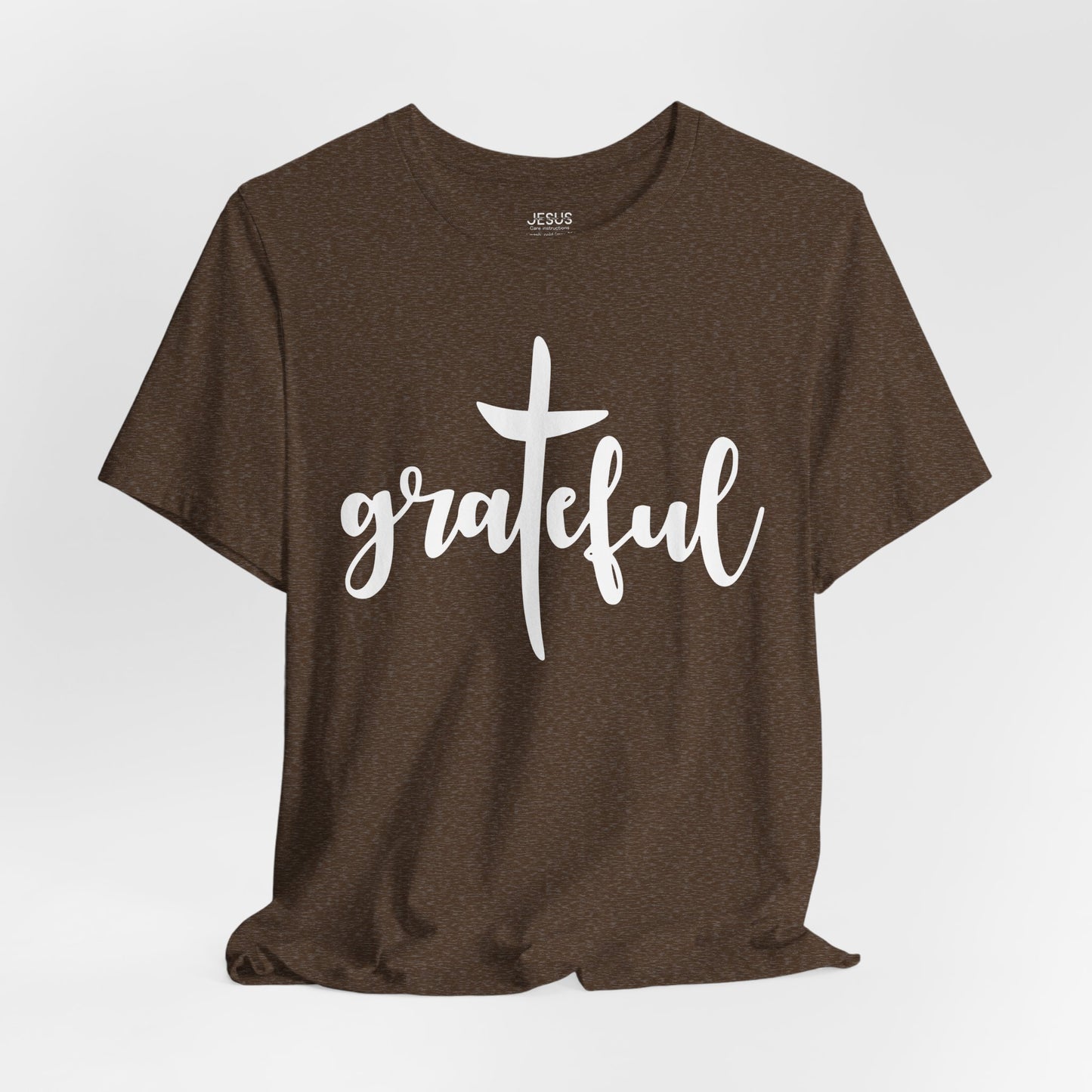 Grateful Cross Unisex Tee, Religious Shirt, Christian T-Shirt, Faith Apparel, Inspirational Top