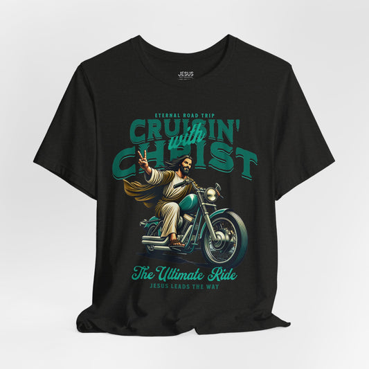 Christian Unisex Tee - Cruisin' with Christ Design