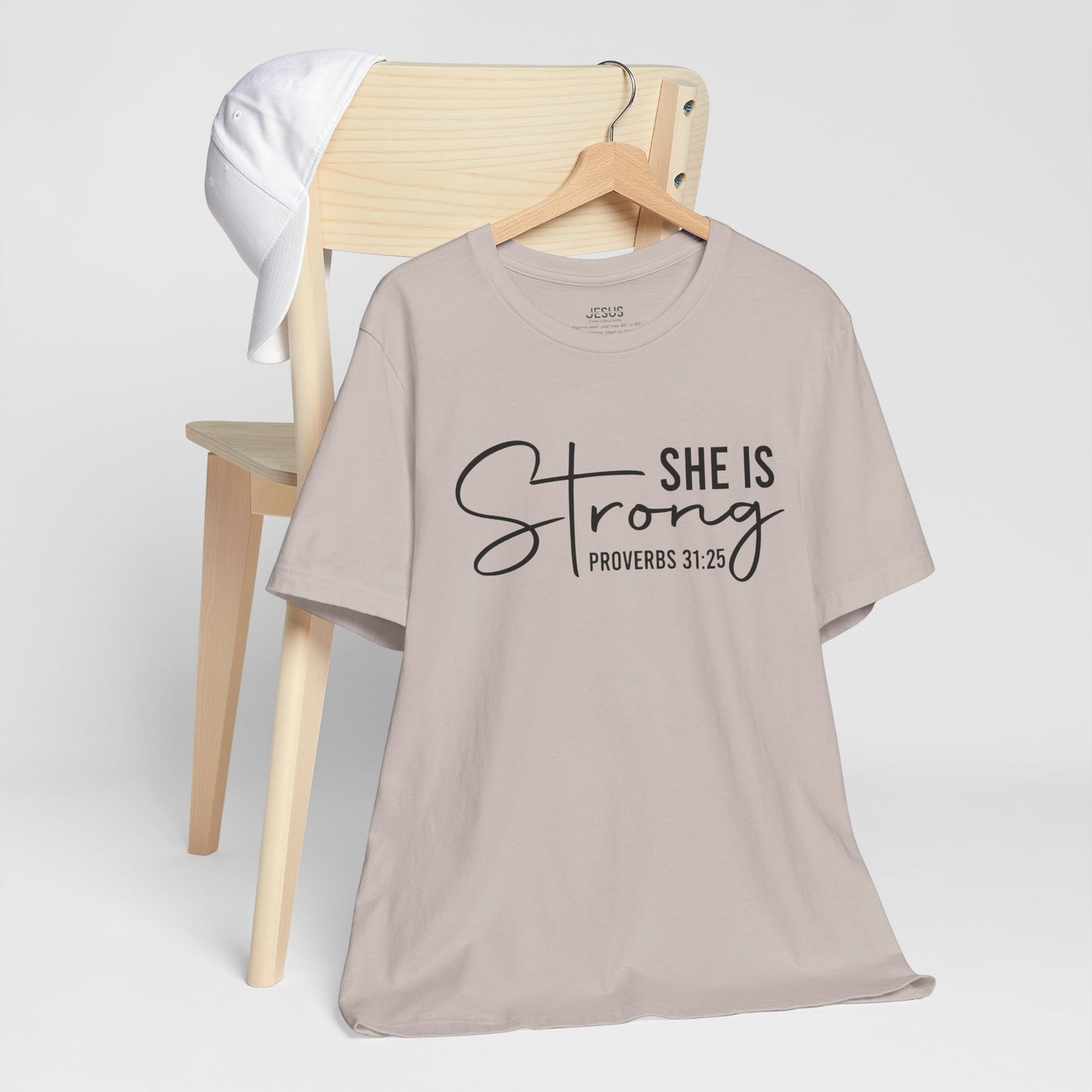 She is Strong Unisex Tee, Empowering Tshirt, Feminist Shirt, Inspirational Top, Gender Neutral Apparel