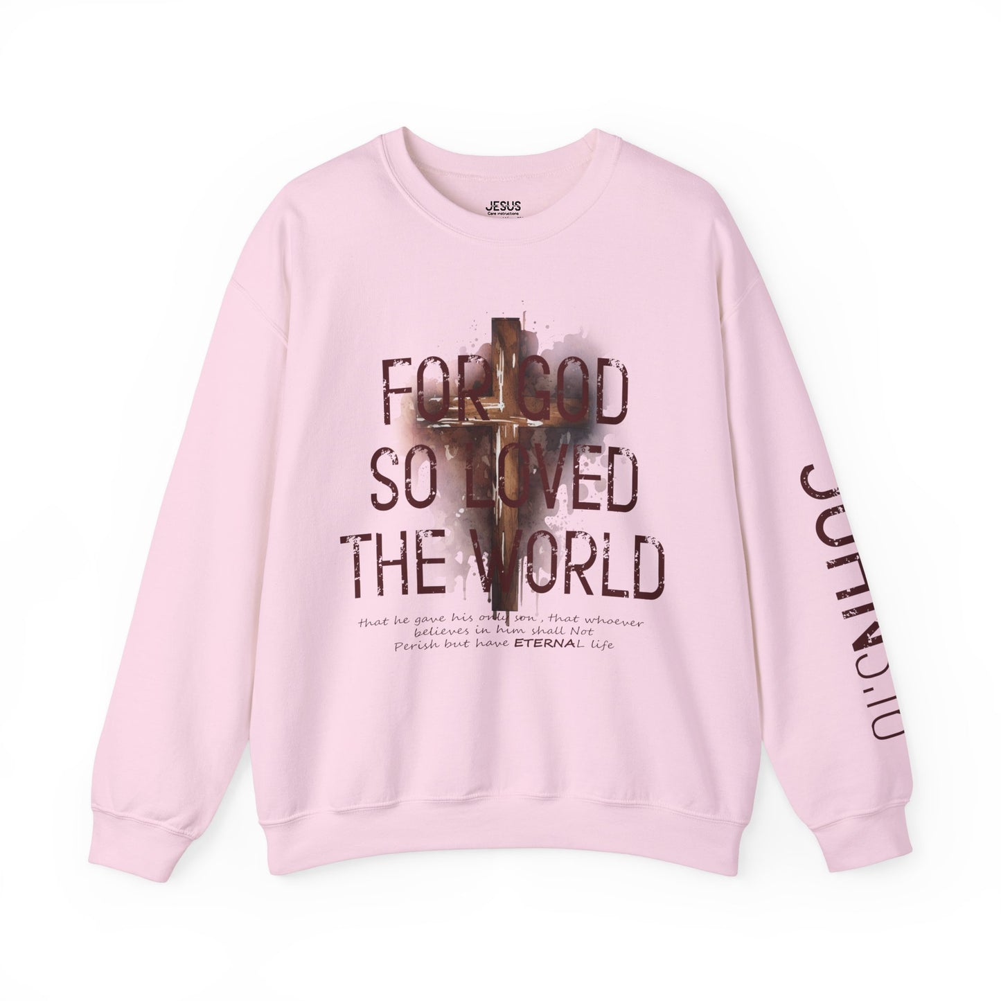 Heavenly Threads - Bible Verse Unisex Sweatshirt, Christian Apparel, Inspirational Jumper, Faith Crewneck, Religious Gift for Him or Her