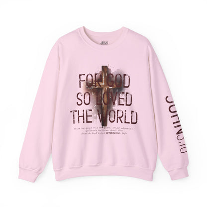 Heavenly Threads - Bible Verse Unisex Sweatshirt, Christian Apparel, Inspirational Jumper, Faith Crewneck, Religious Gift for Him or Her