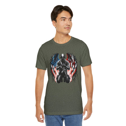 Patriotic Soldier with Angel Tee