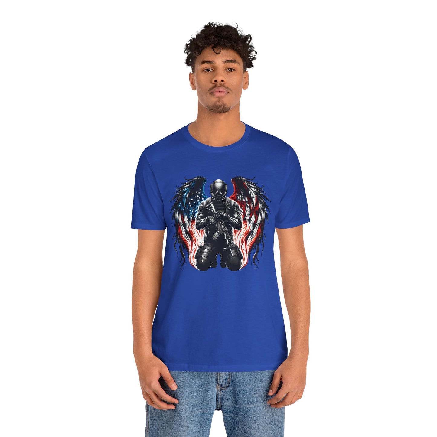 Patriotic Soldier with Angel Tee