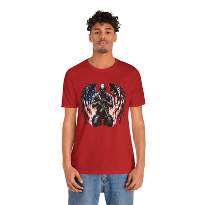 Patriotic Soldier with Angel Tee