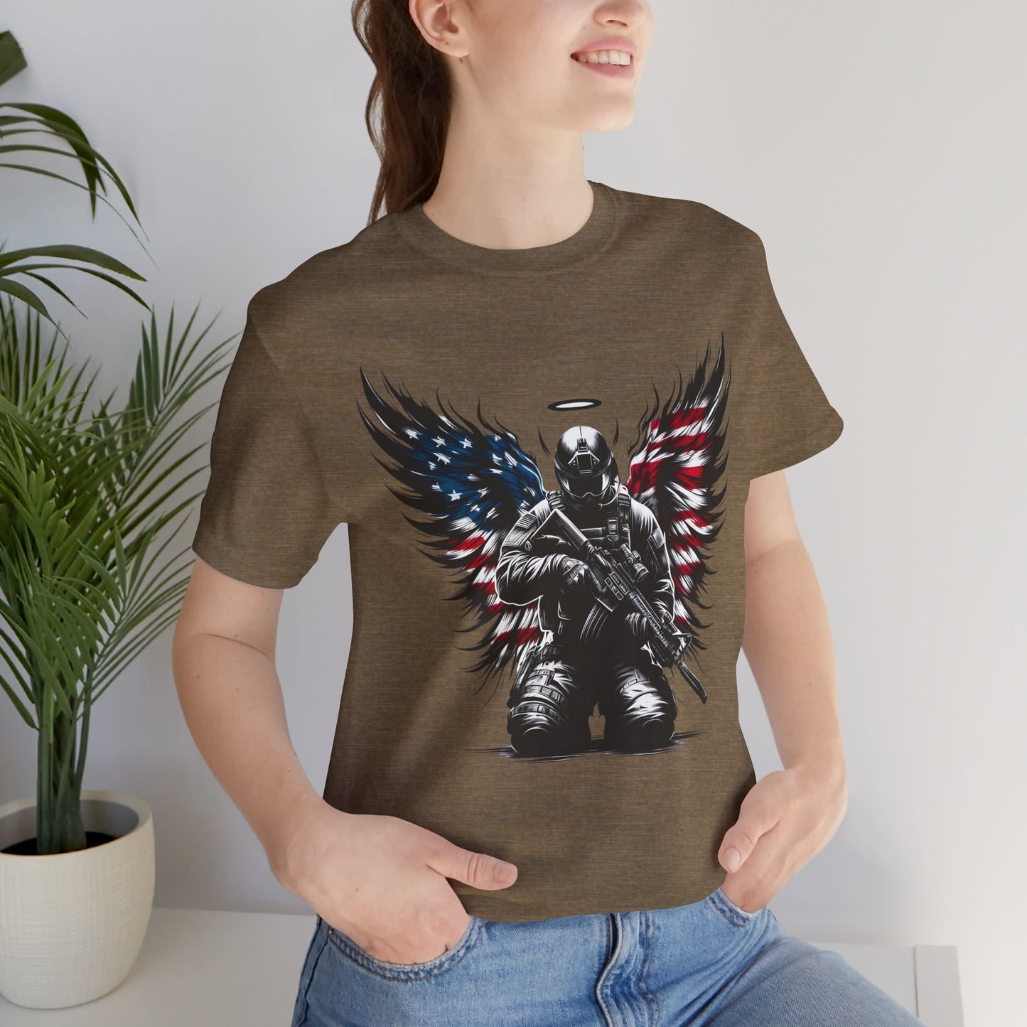 Patriotic Soldier with HaloT-shirt