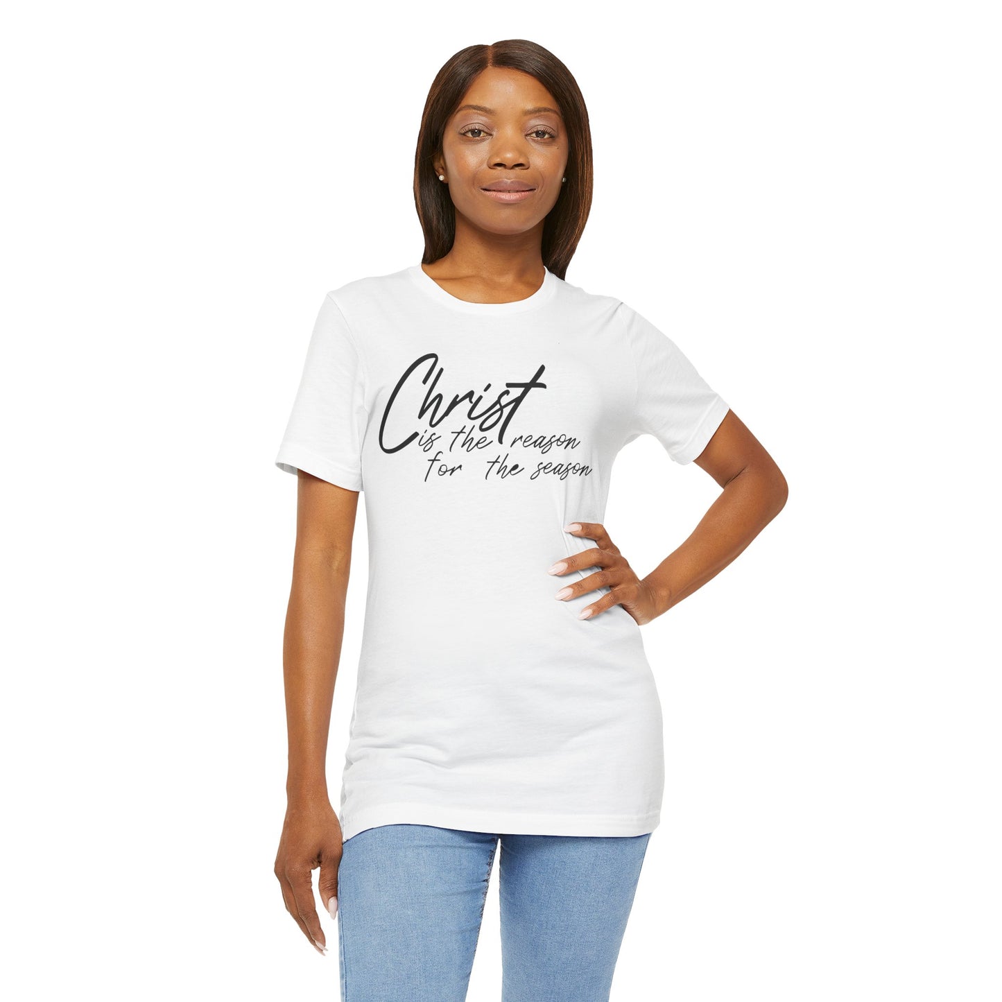 Wear Your Beliefs: Christ is the Reason Unisex Tee, Religious Short Sleeve T-Shirt, Inspirational Christian Clothing, Faith Tee