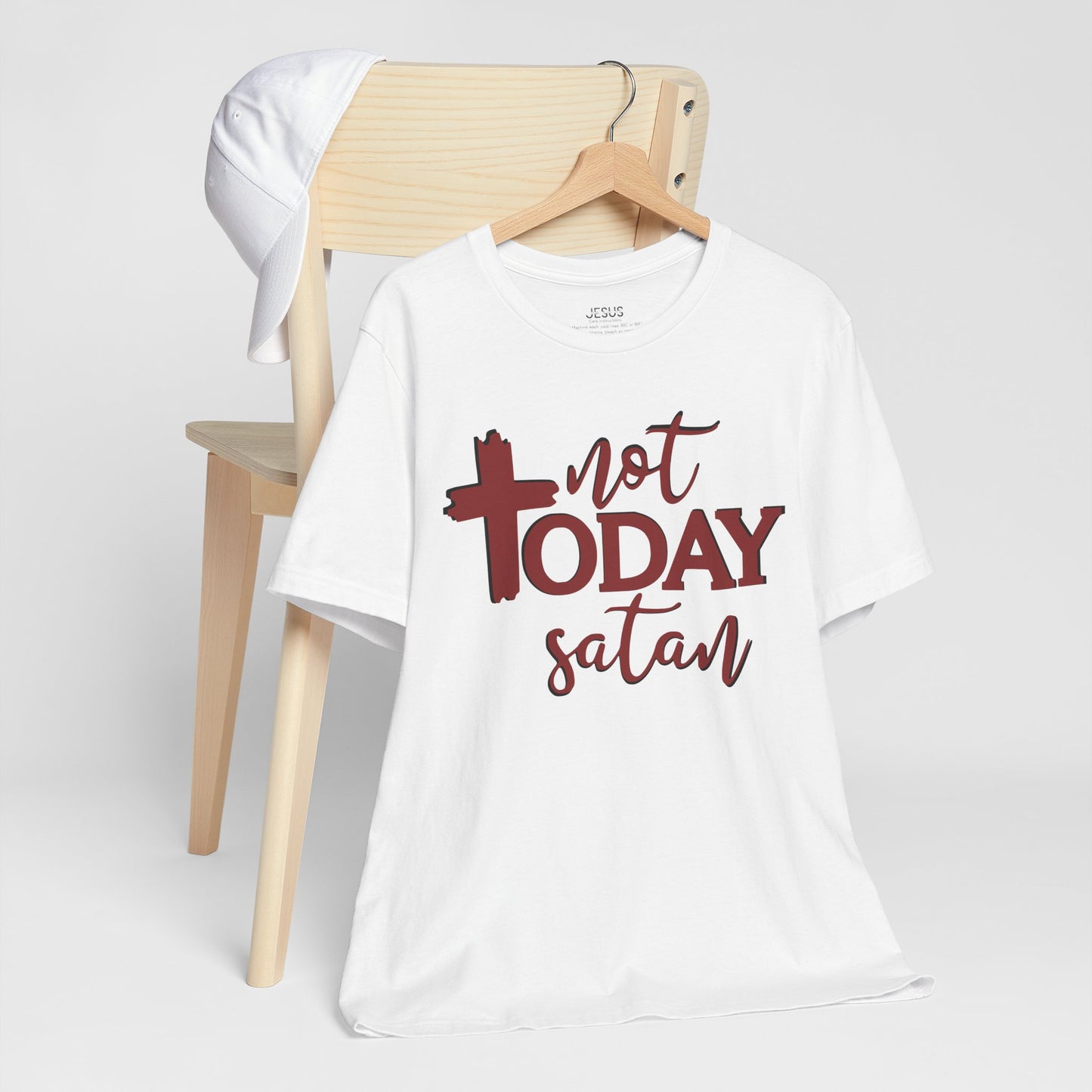 Bold Graphic Tee: Embrace the Sass with, "Not Today Satan" Graphic Tee, Funny T-Shirt, Vintage Tee, Sarcastic Shirt, Statement Tee