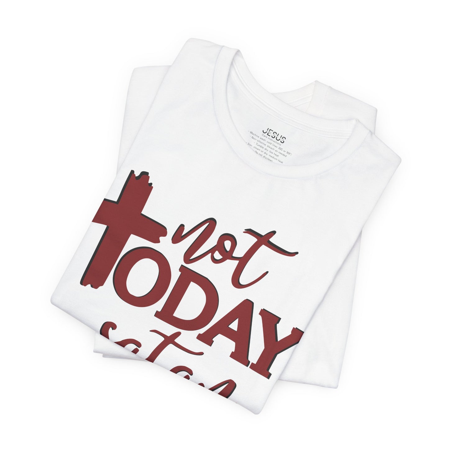 Bold Graphic Tee: Embrace the Sass with, "Not Today Satan" Graphic Tee, Funny T-Shirt, Vintage Tee, Sarcastic Shirt, Statement Tee