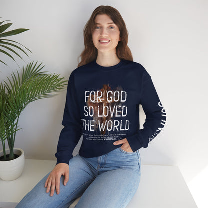 Heavenly Threads - Bible Verse Unisex Sweatshirt, Christian Apparel, Inspirational Jumper, Faith Crewneck, Religious Gift for Him or Her