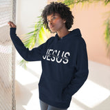 Religious Christian Three-Panel Fleece Hoodie, Bible Quote Sweatshirt, Christian Apparel, Religious Gift, Jesus Hoodie, Christian Clothing