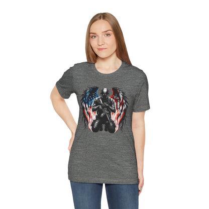 Patriotic Soldier with Angel Tee