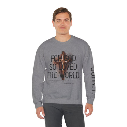 Heavenly Threads - Bible Verse Unisex Sweatshirt, Christian Apparel, Inspirational Jumper, Faith Crewneck, Religious Gift for Him or Her