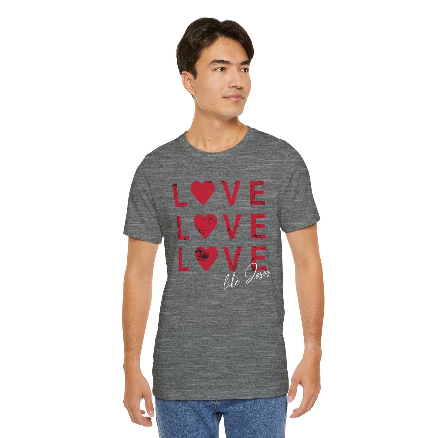 Love Like Jesus T-Shirt, Faith-Based Apparel, Christian Clothing, Inspirational Tee, Gift for Believers