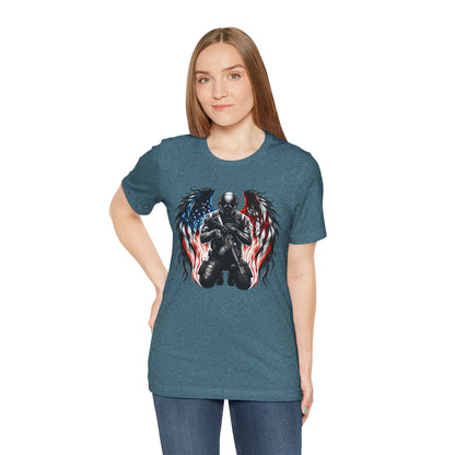 Patriotic Soldier with Angel Tee