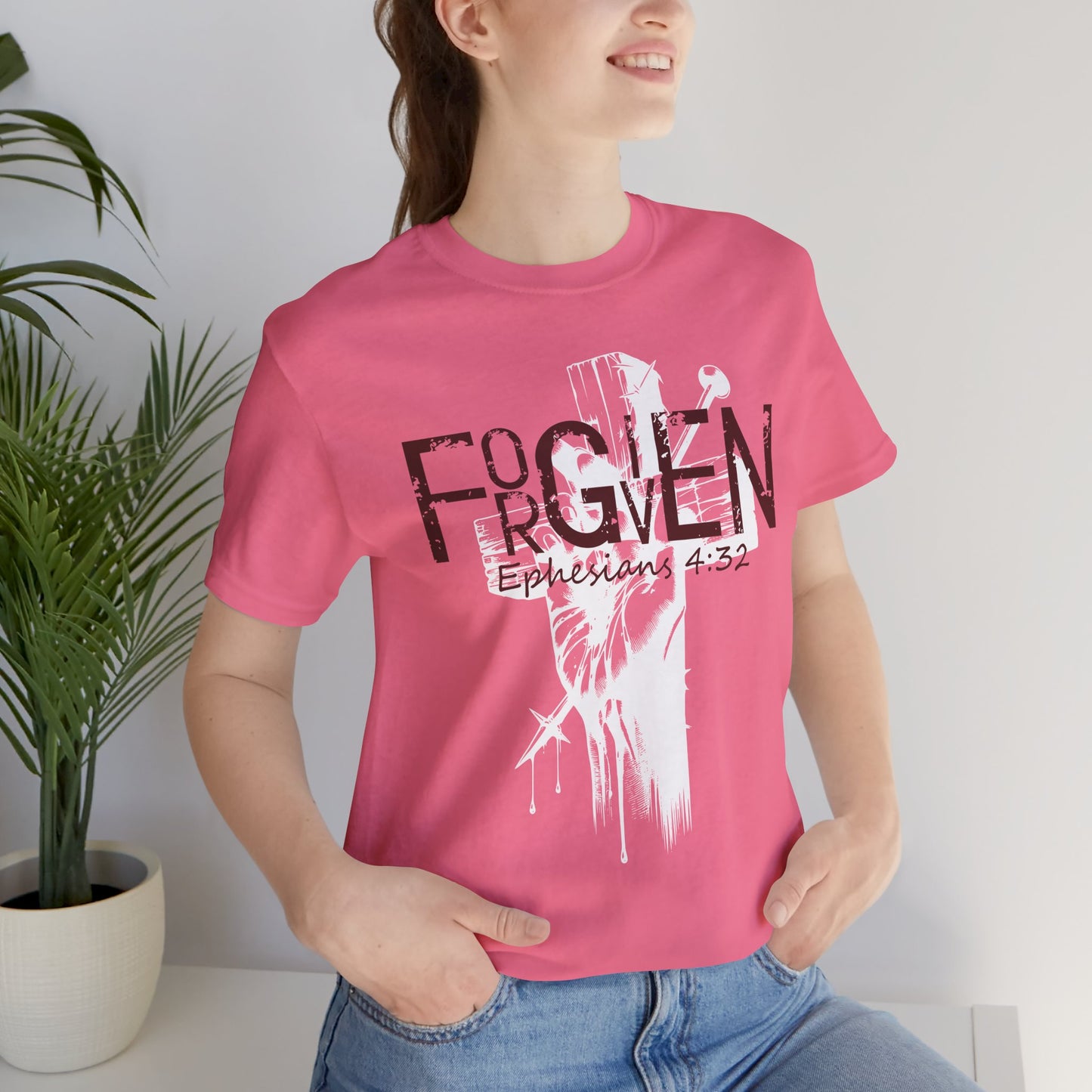 Forgiven Unisex Tee, Christian Shirt, Religious Gift, Faith Apparel, Men's Women's Tshirt