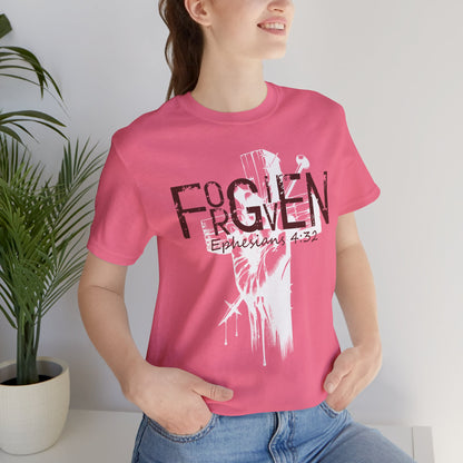 Forgiven Unisex Tee, Christian Shirt, Religious Gift, Faith Apparel, Men's Women's Tshirt