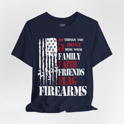 Patriotic Tee Shirt, USA Flag Faith Family Friends Graphic Unisex Jersey, Patriotic Shirt, American Apparel, Patriotic Clothing, Patriotic