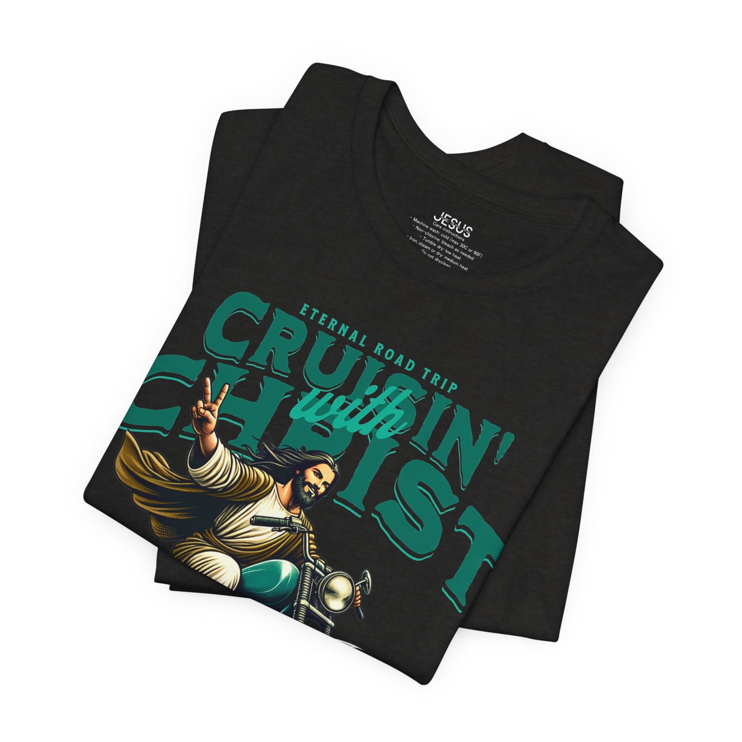 Christian Unisex Tee - Cruisin' with Christ Design