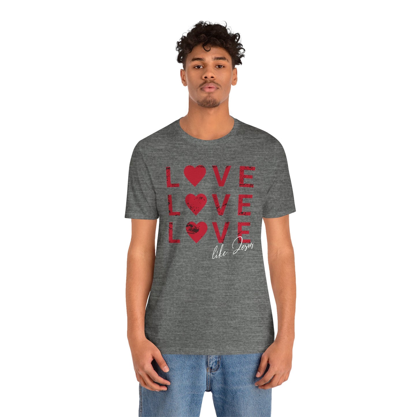 Love Like Jesus T-Shirt, Faith-Based Apparel, Christian Clothing, Inspirational Tee, Gift for Believers