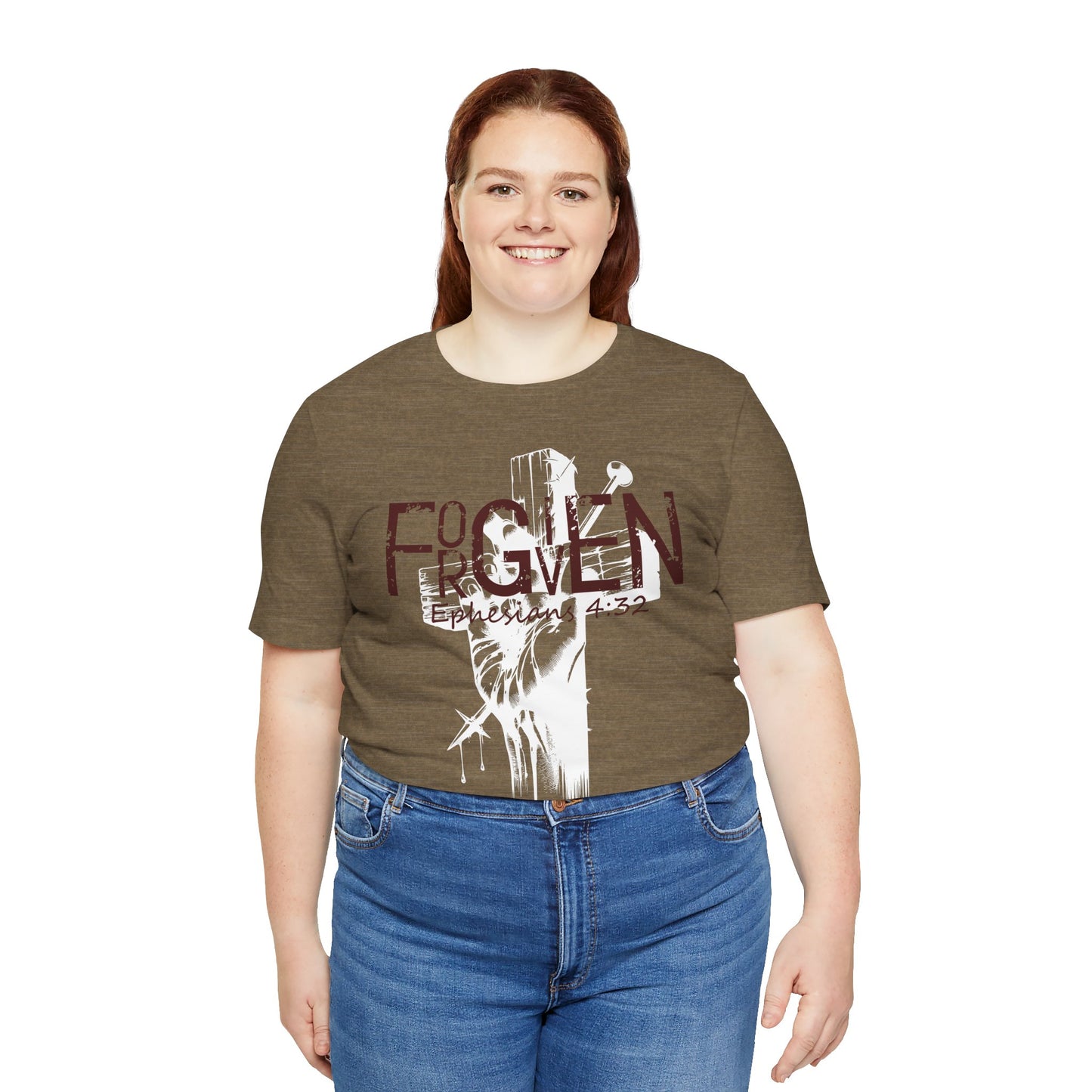 Forgiven Unisex Tee, Christian Shirt, Religious Gift, Faith Apparel, Men's Women's Tshirt