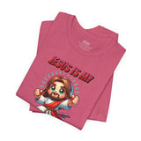 Jesus is my Valentine Great Gift for Him or Her Jersey Short Sleeve Tee, Love Tee, Romantic Shirt, Couples Shirt