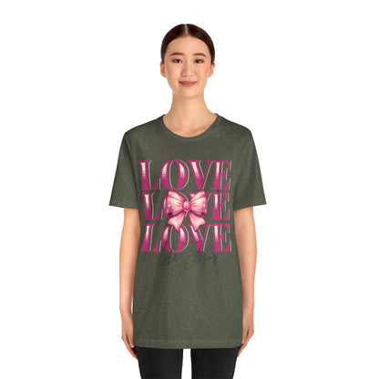 Love Like Jesus Tee, Cute Christian Shirt, Inspirational Tee, Gift for Her, Faith-Based Fashion, Summer Outfit