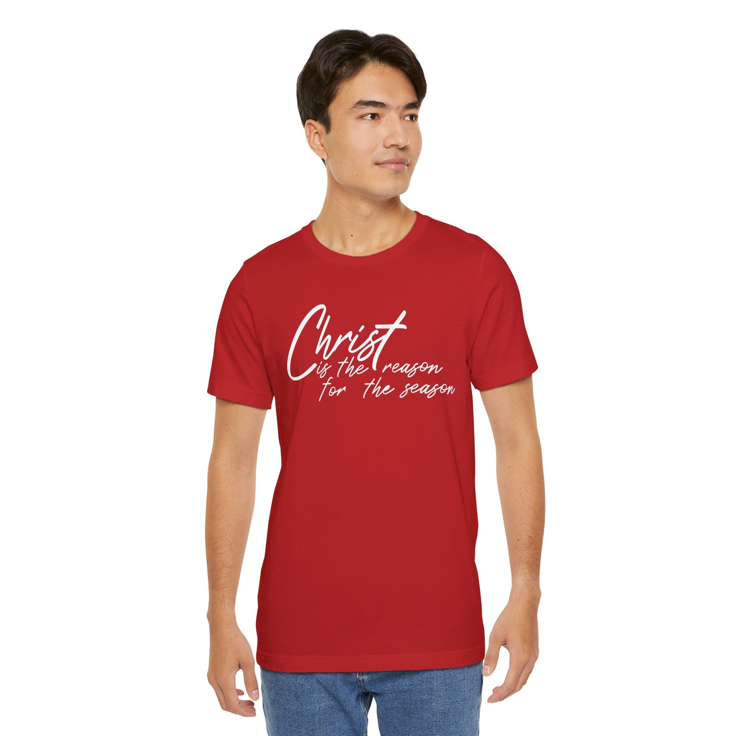 Wear Your Beliefs: Christ is the Reason Unisex Tee, Religious Short Sleeve T-Shirt, Inspirational Christian Clothing, Faith Tee