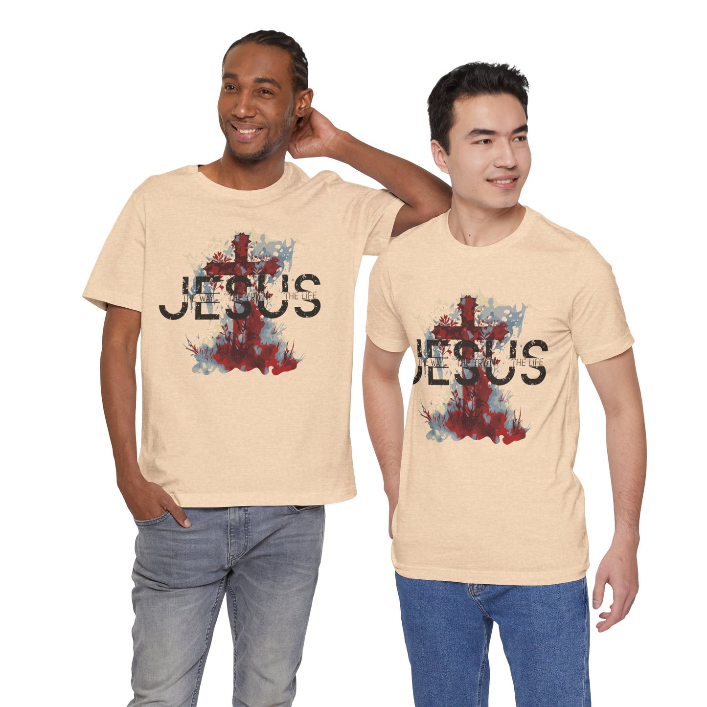 Divine Inspiration: The Way, The Truth, The Life Tee, Jesus Shirt, Religious Graphic Tee, Faith Apparel