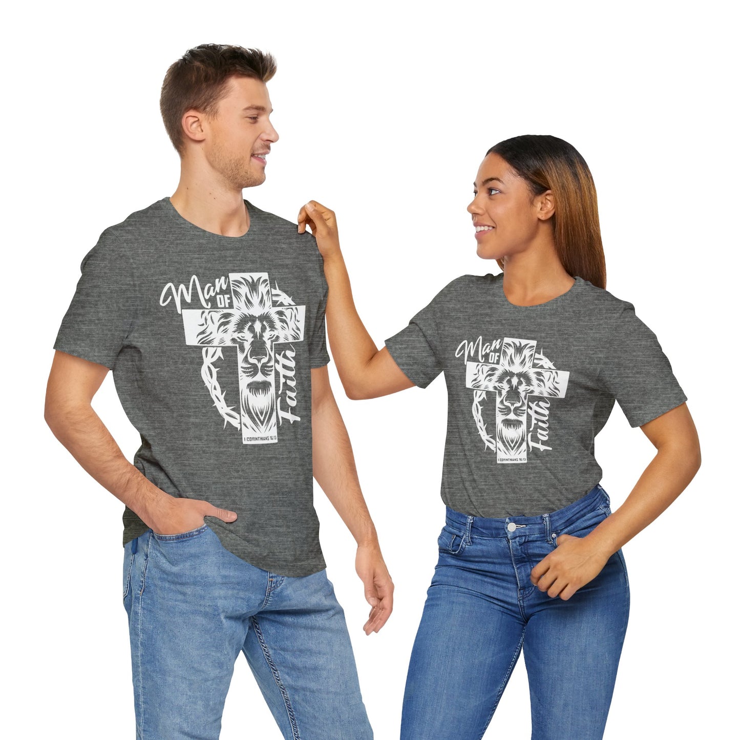 Man of Faith Unisex Jersey Short Sleeve Tee