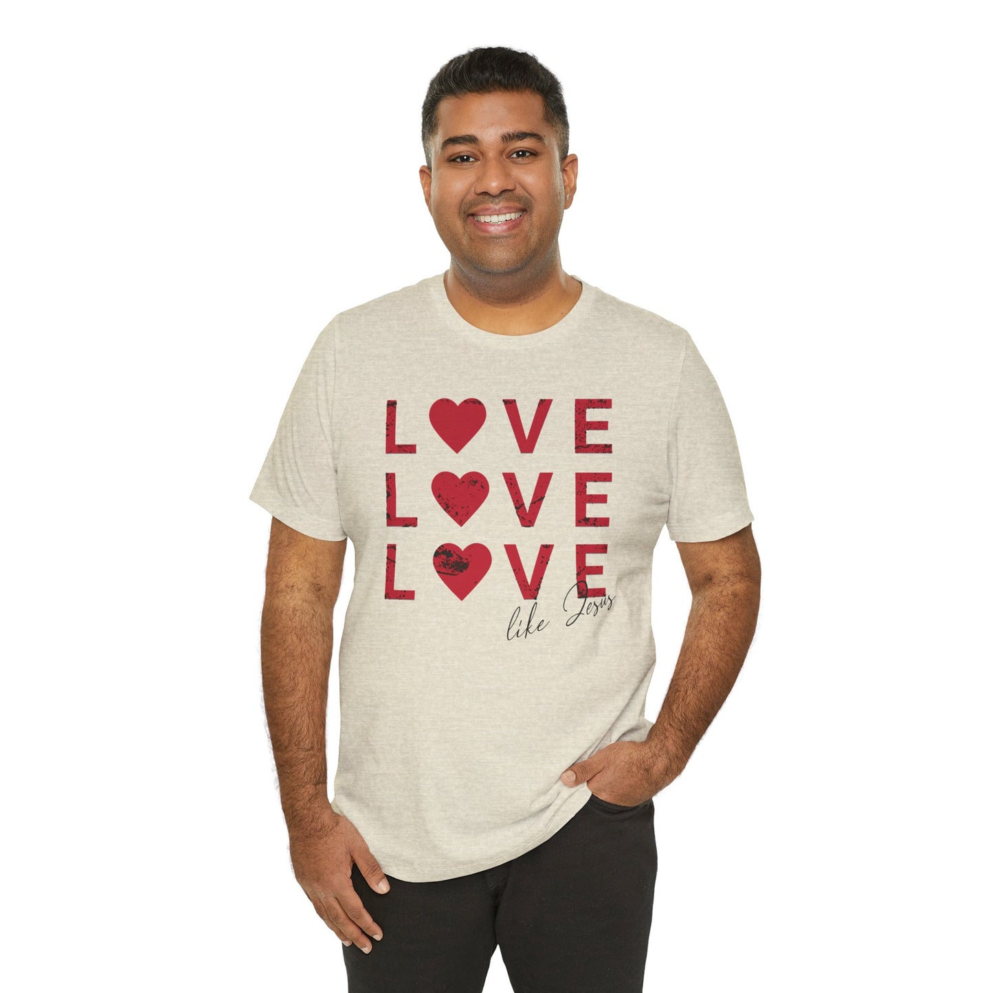 Love Like Jesus T-Shirt, Faith-Based Apparel, Christian Clothing, Inspirational Tee, Gift for Believers