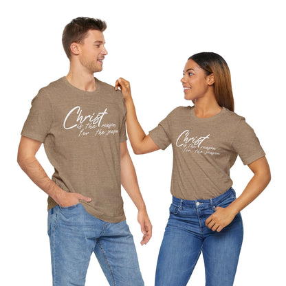 Wear Your Beliefs: Christ is the Reason Unisex Tee, Religious Short Sleeve T-Shirt, Inspirational Christian Clothing, Faith Tee