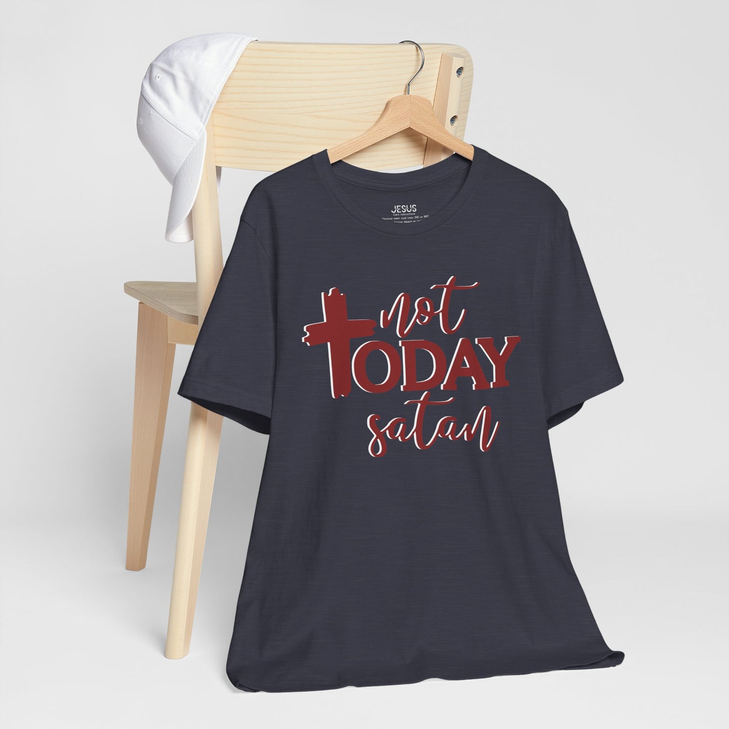 Bold Graphic Tee: Embrace the Sass with, "Not Today Satan" Graphic Tee, Funny T-Shirt, Vintage Tee, Sarcastic Shirt, Statement Tee