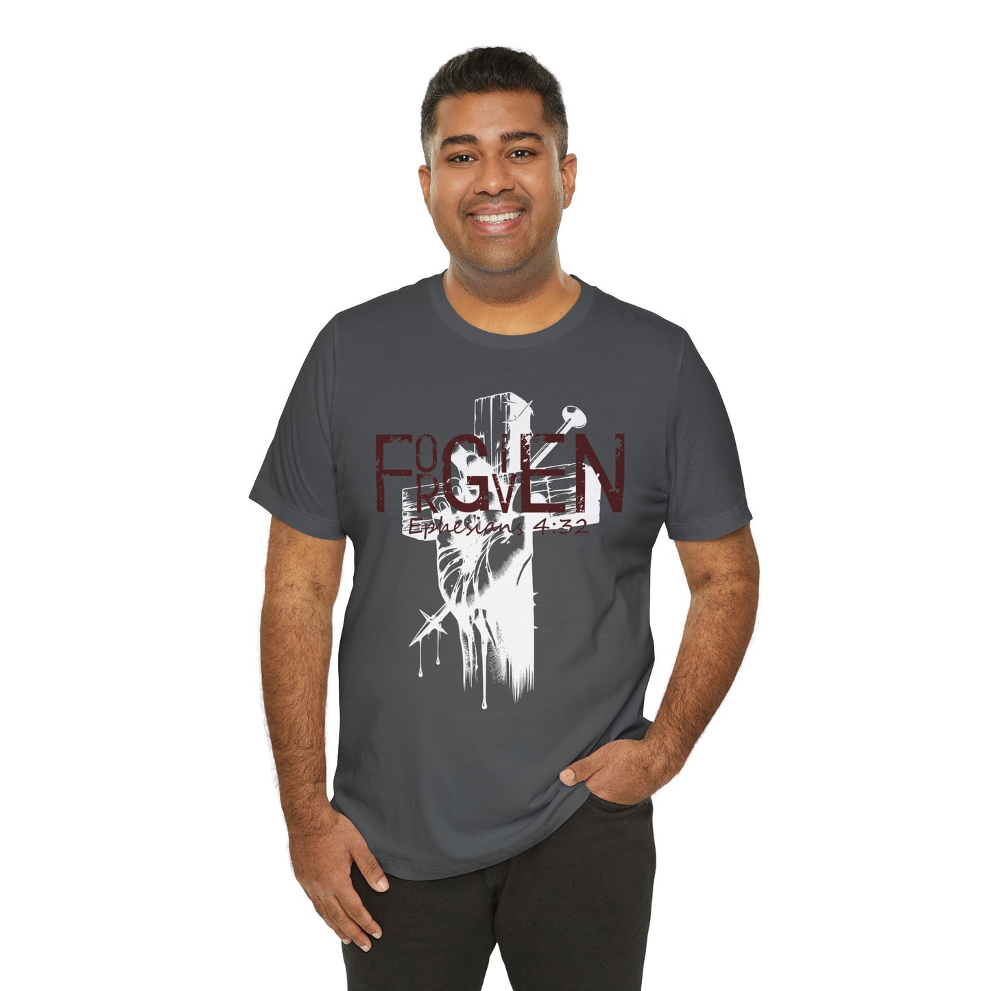 Forgiven Unisex Tee, Christian Shirt, Religious Gift, Faith Apparel, Men's Women's Tshirt