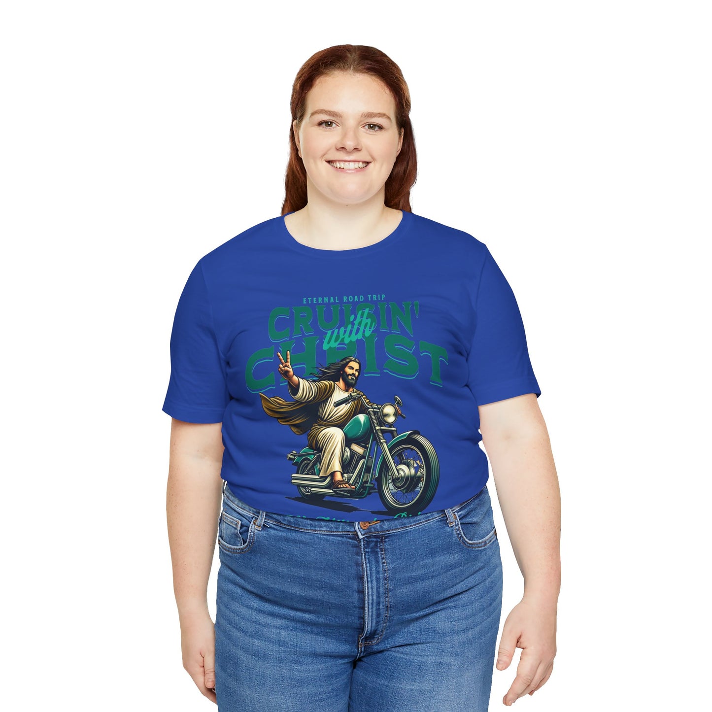 Christian Unisex Tee - Cruisin' with Christ Design