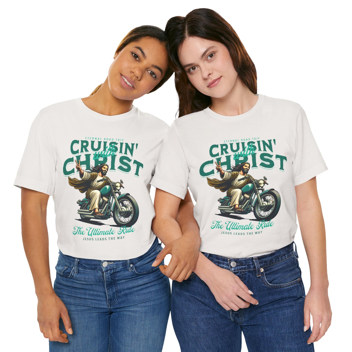 Christian Unisex Tee - Cruisin' with Christ Design