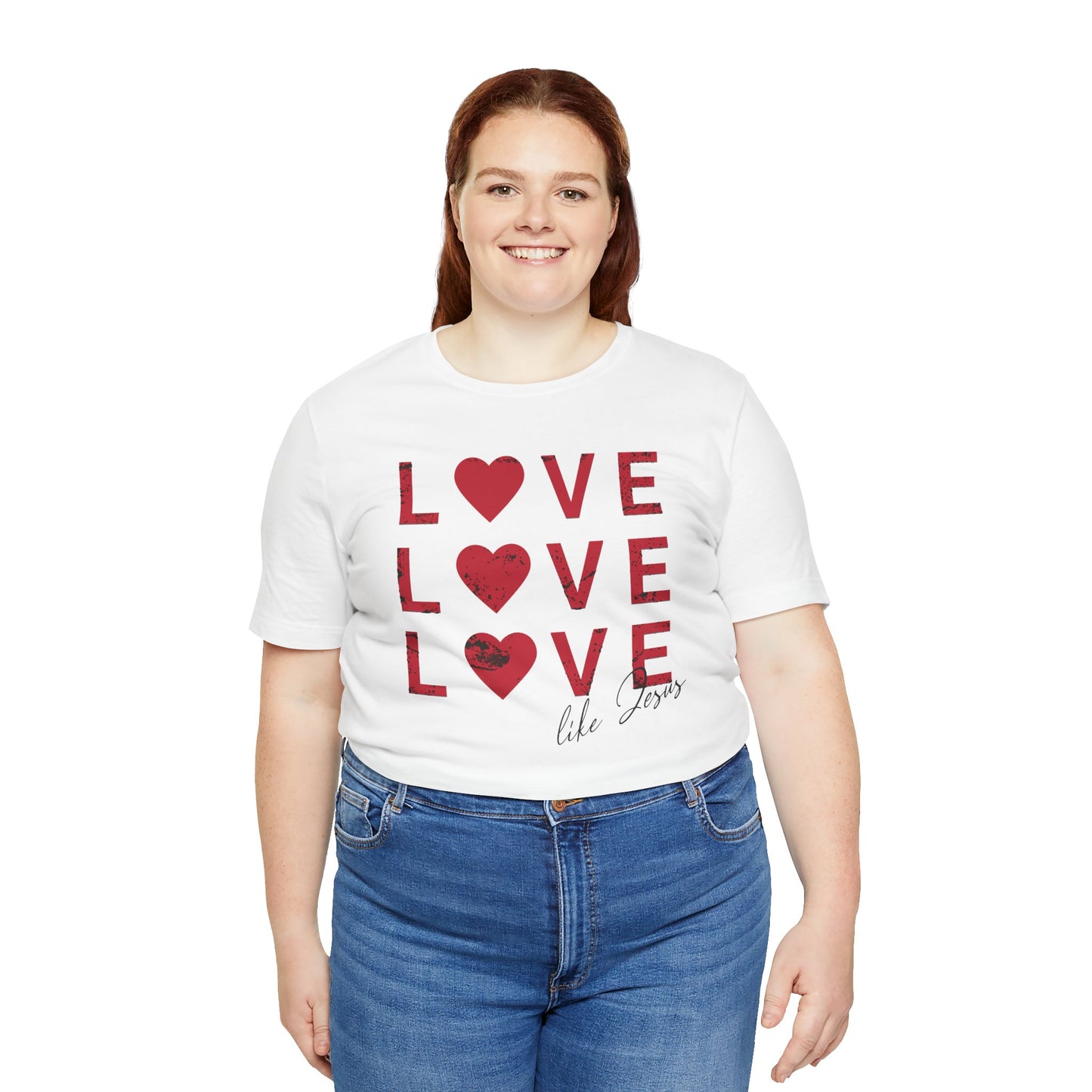 Love Like Jesus T-Shirt, Faith-Based Apparel, Christian Clothing, Inspirational Tee, Gift for Believers