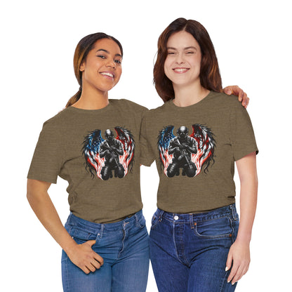 Patriotic Soldier with Angel Tee