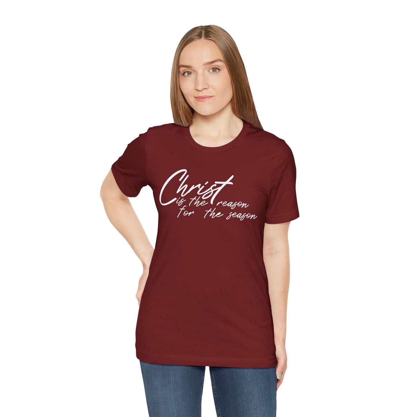 Wear Your Beliefs: Christ is the Reason Unisex Tee, Religious Short Sleeve T-Shirt, Inspirational Christian Clothing, Faith Tee