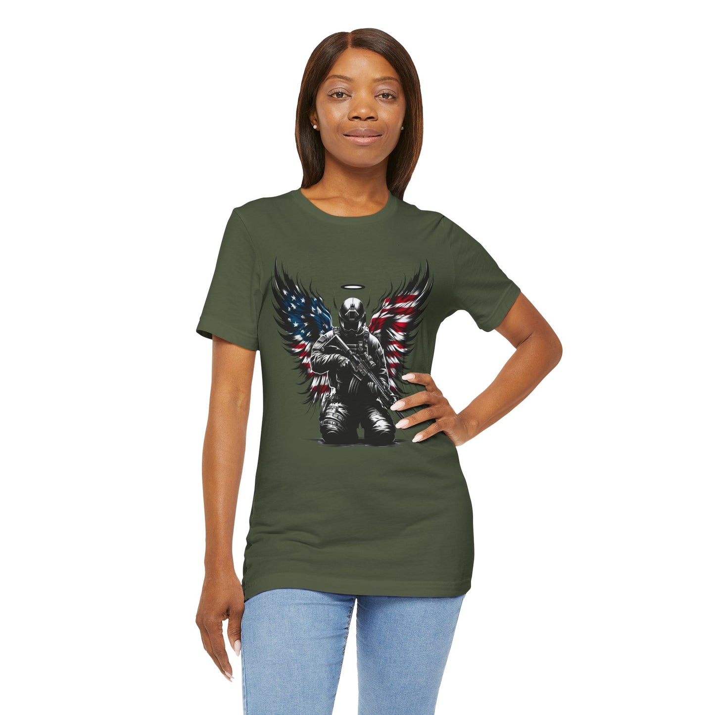 Patriotic Soldier with HaloT-shirt