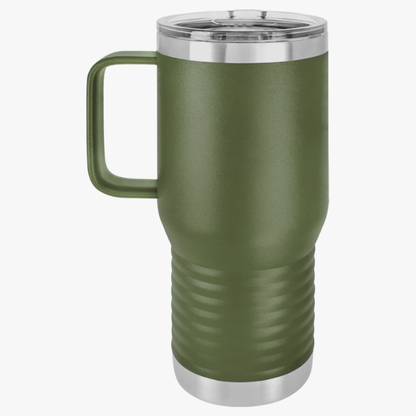 Faithful Travel Mug, 20oz - Man of Faith Design