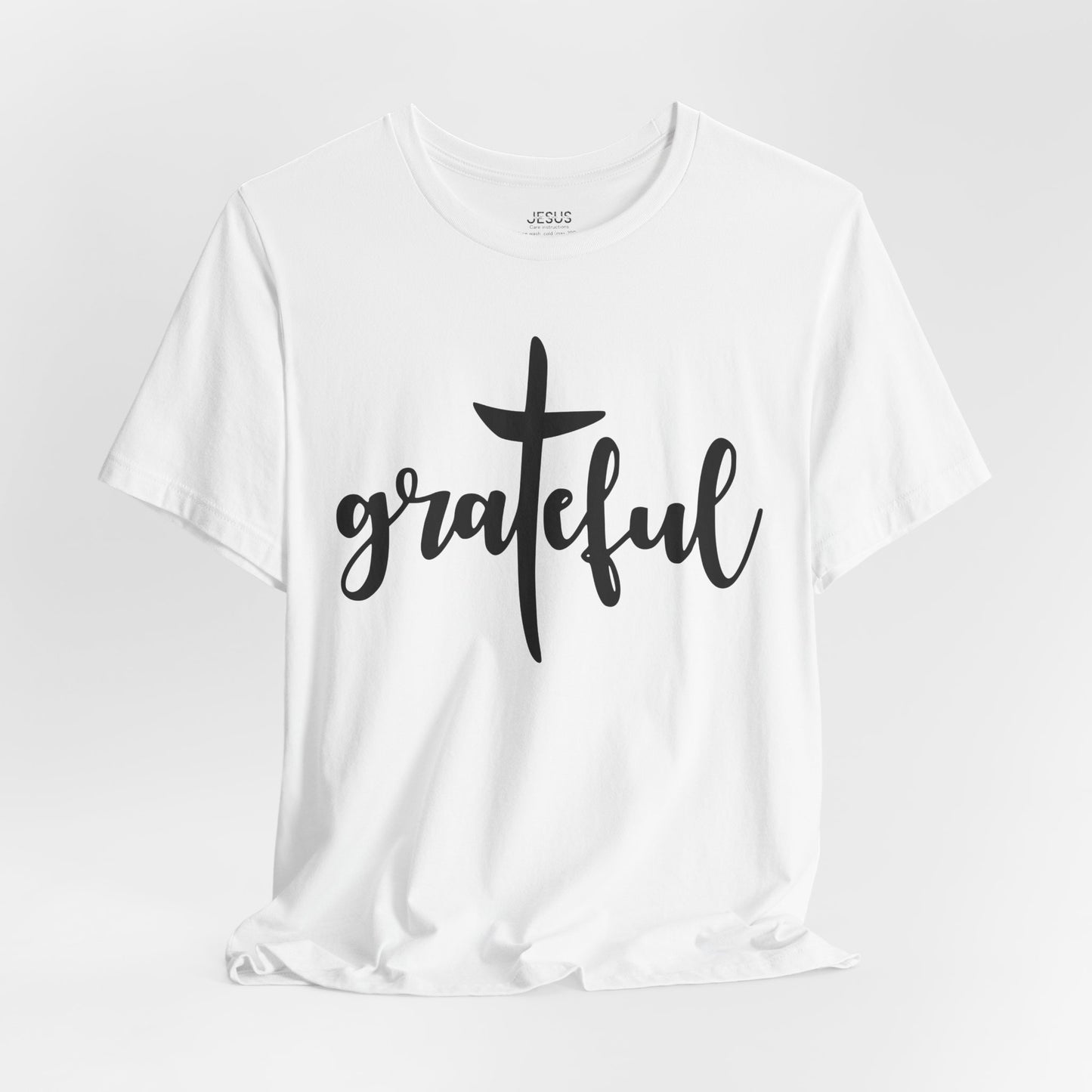 Grateful Cross Unisex Tee, Religious Shirt, Christian T-Shirt, Faith Apparel, Inspirational Top